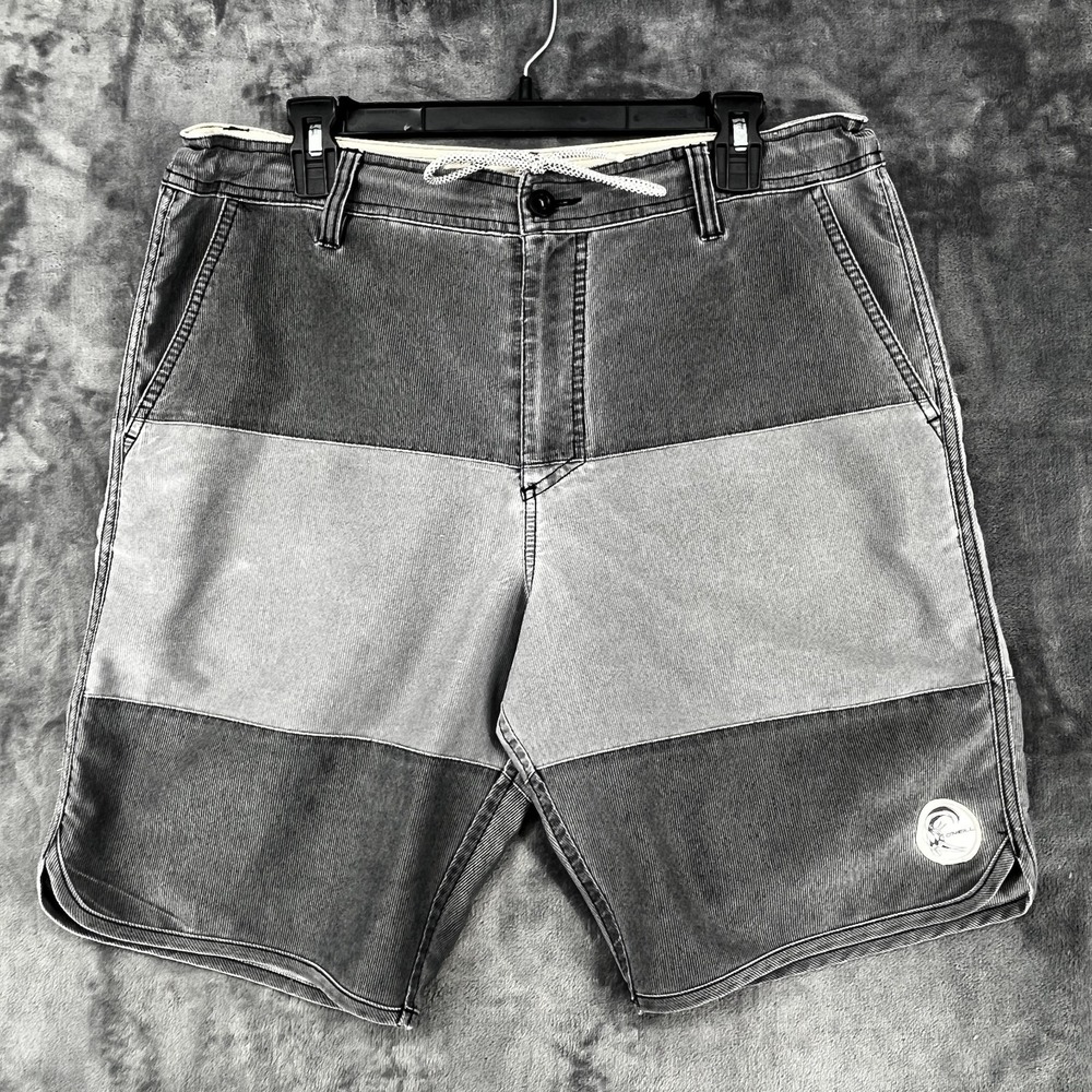 VTG O'Neill Hybrid Board Shorts Men's 34 Faded Gray 10" Inseam Surf Swim Casual